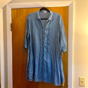 Denim shirtdress